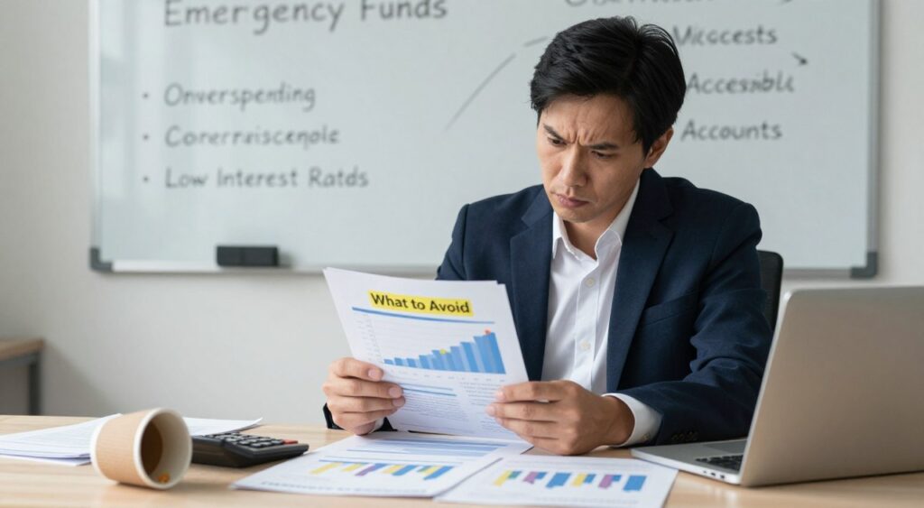 o que evitar reserva de emergência