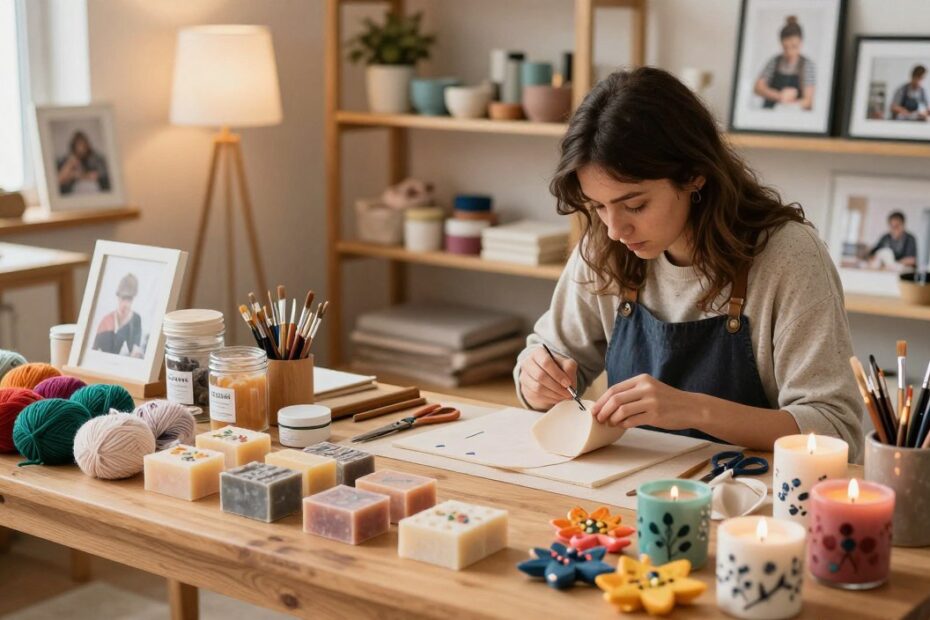 renda extra com artesanato e produtos caseiros
